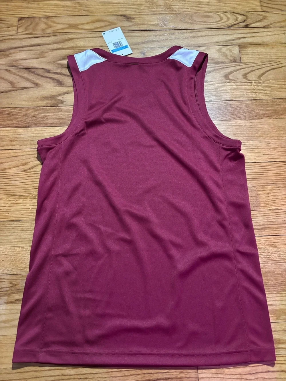 Nike Jordan Stock Overtime Basketball Jersey Burgundy/White men’s sz M NEW!